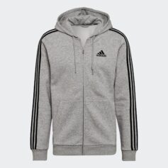 Sudadera con capucha Essentials Fleece 3-Stripes Full-Zip